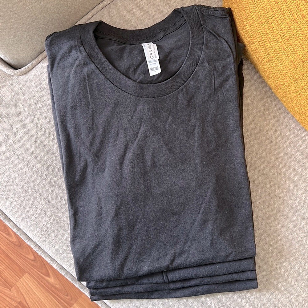 BULK SET- 4 Bella Canvas Dark Grey Tees